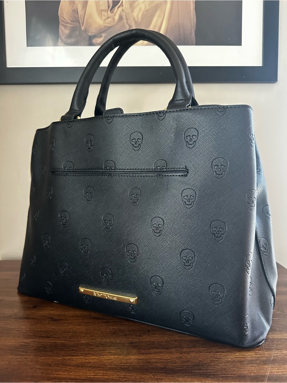 Betsey Johnson Skullicious Satchel Tote
